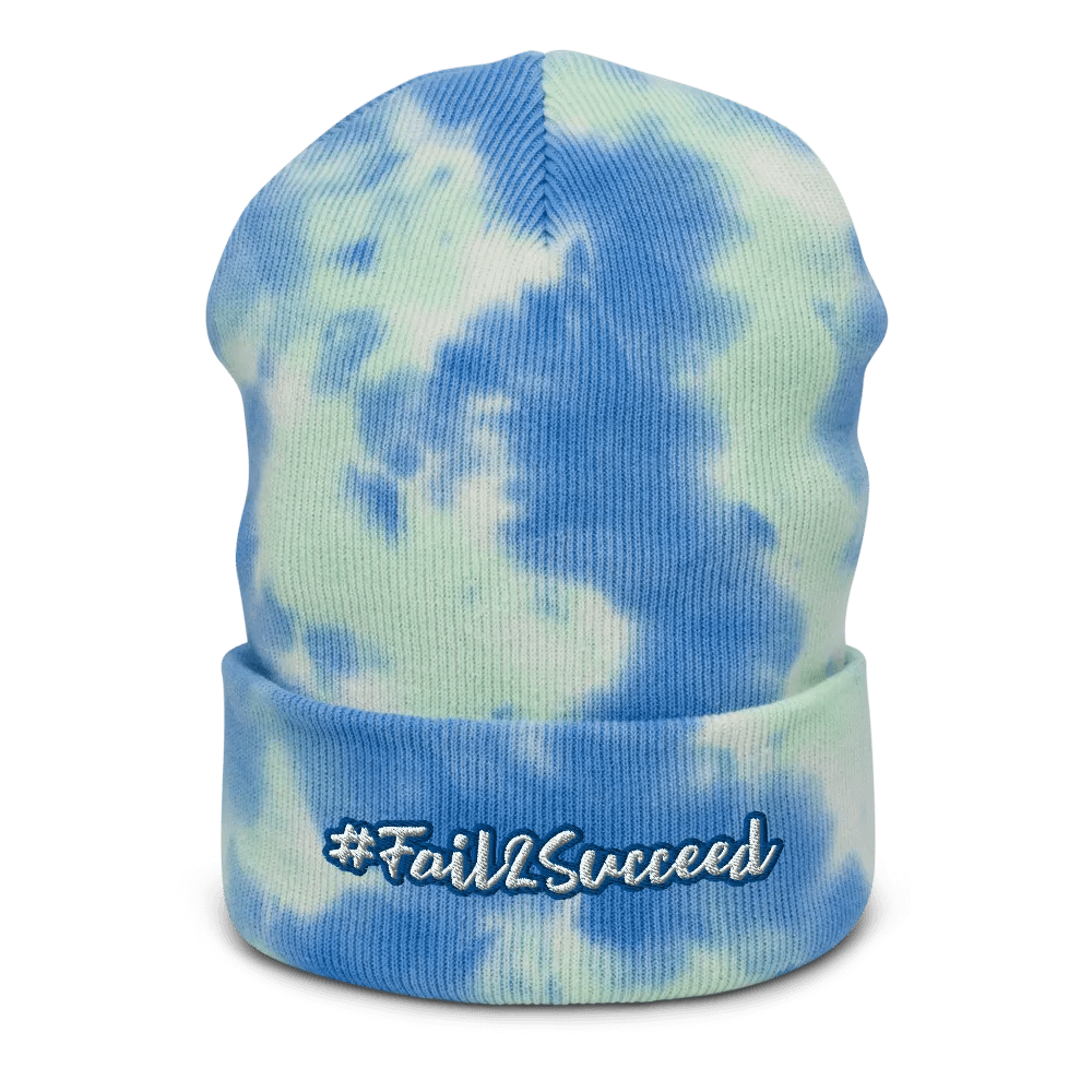 Blue Tie-Dye Beanie product image (1)