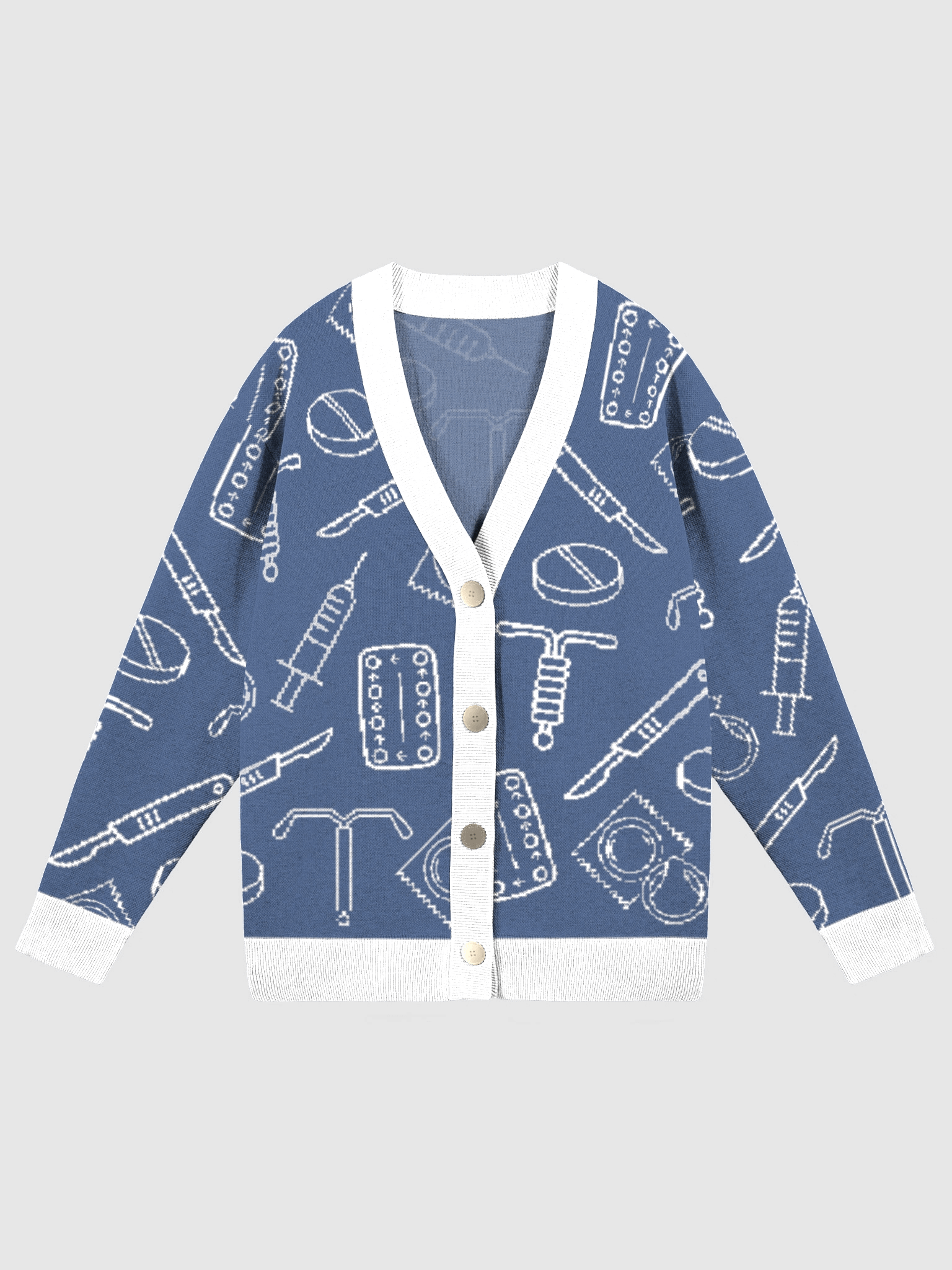 birth control icons (holiday edition - blue) product image (1)