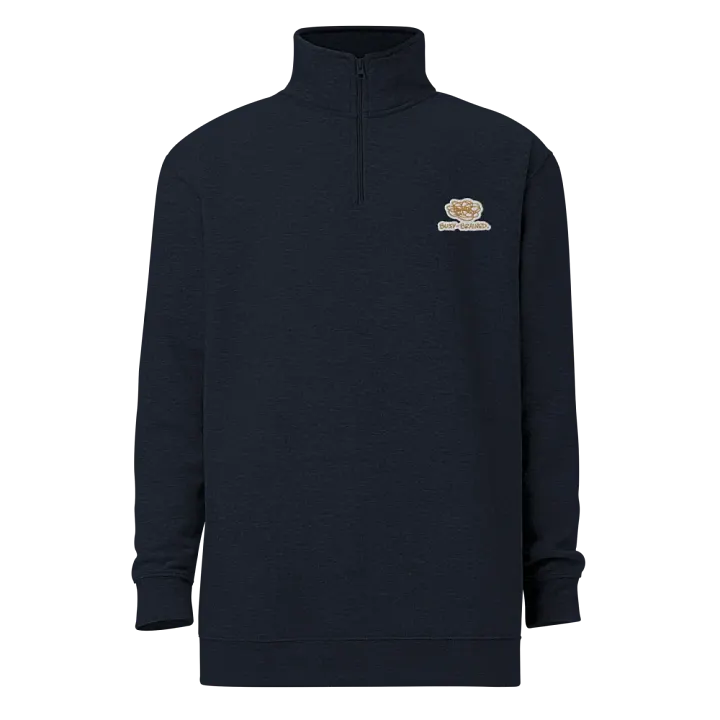 BUSY-BRAINED (brass bubble design) embroidered quarter zip product image (12)