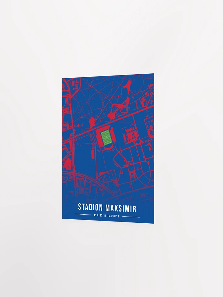 Stadion Maksimir Map Design Poster product image (6)