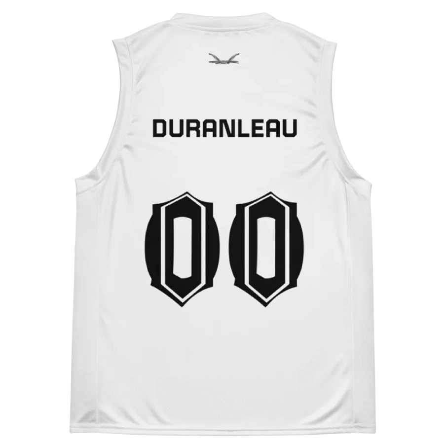 Capital Duranleau - White - Recycled Unisex Basketball Jersey - White HApex Gear Black Logo product image (11)