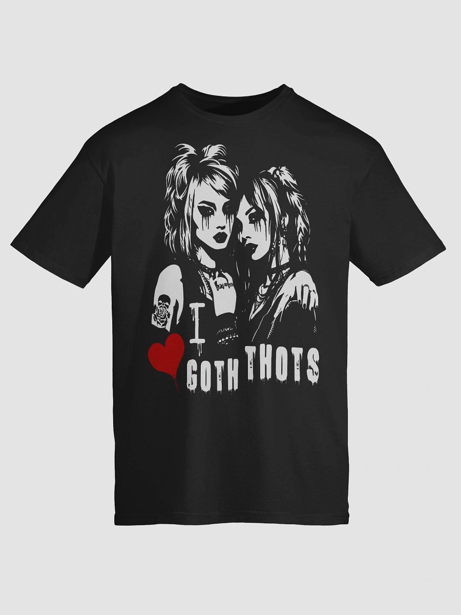 "i love goth thots" gothic tee (03) product image (9)