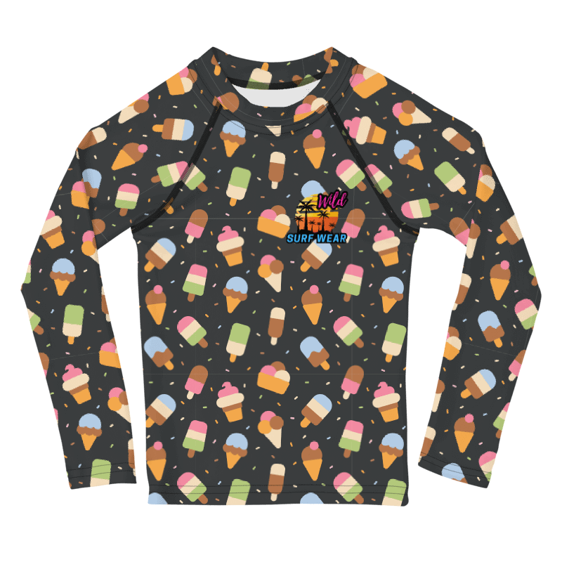 Wild Ice Cream Kids Rash Guard product image (1)