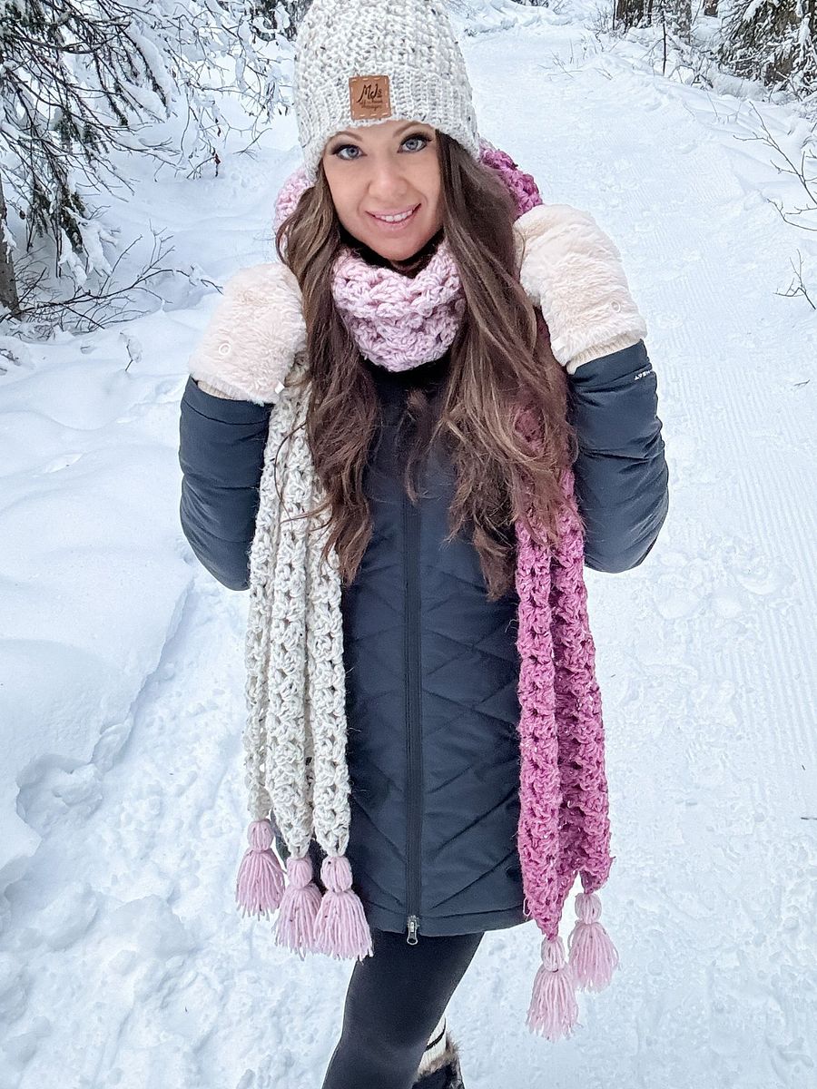 Colour Block Granny Scarf Crochet Pattern product image (9)