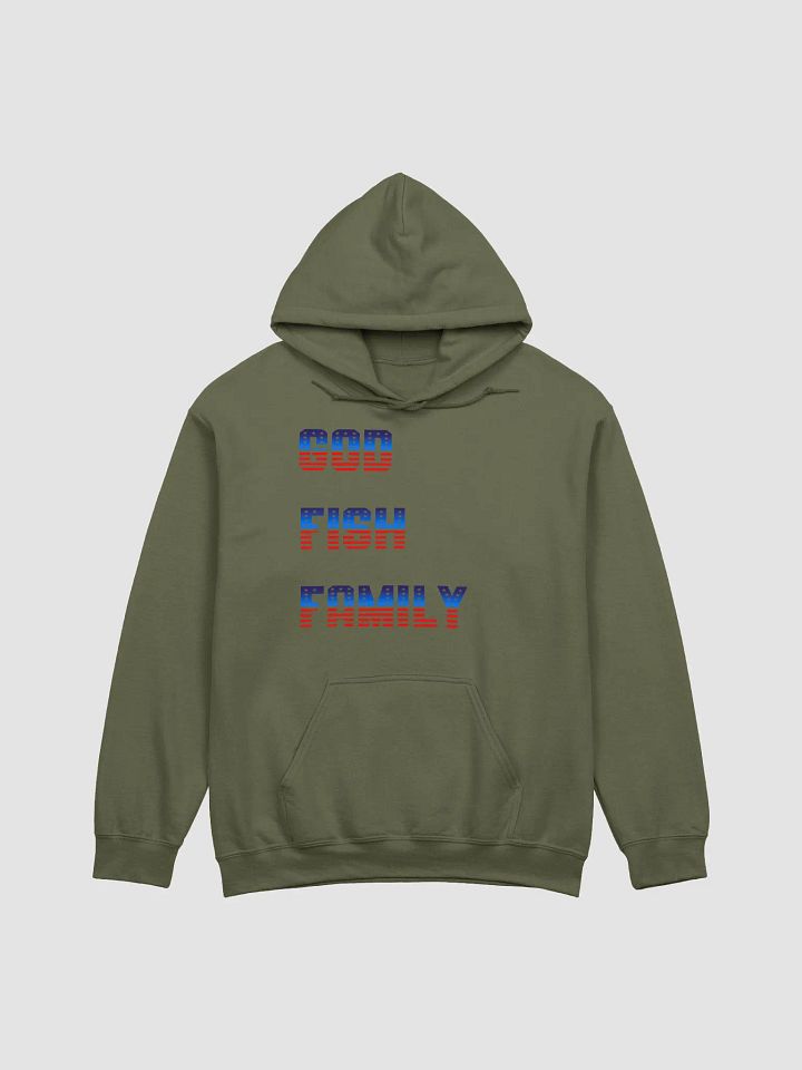 GOD FISH FAMILY Patriotic Hoodie product image (2)
