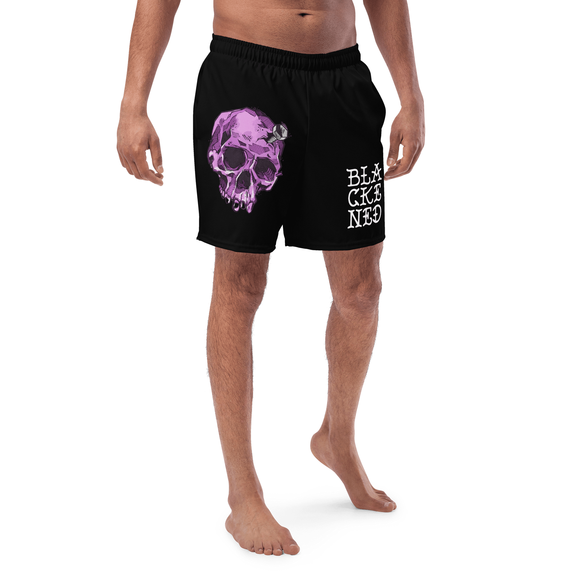 Bolted Skull Swim Trunks product image (1)