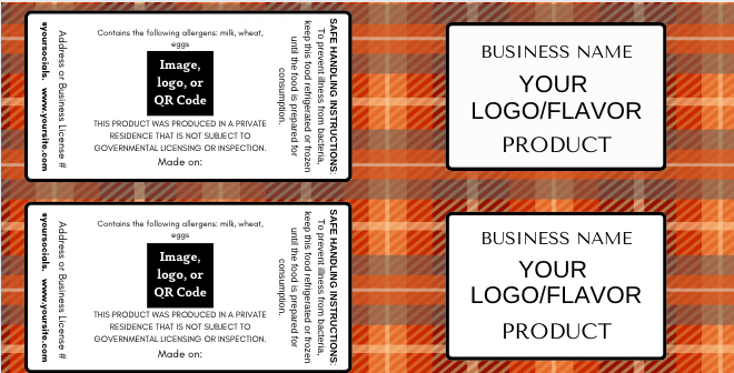 Autumn Harvest Plaid Label Templates Bundle product image (6)