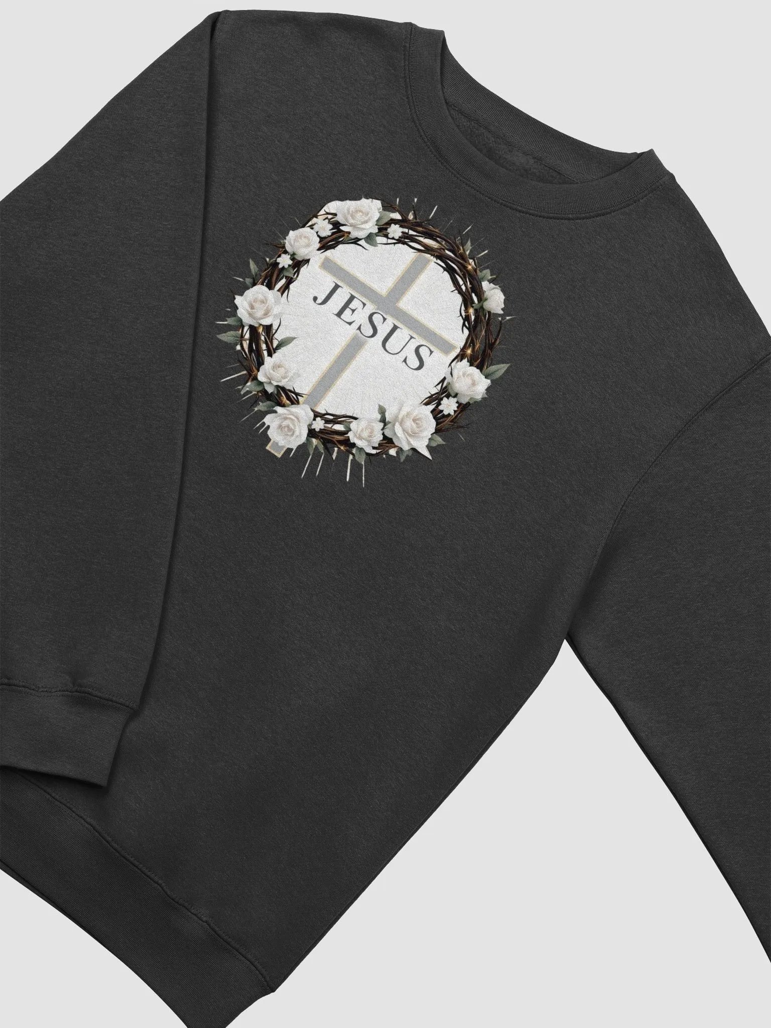 Crown of Grace Christian Premium Crewneck Sweatshirt | John 3:30 product image (12)