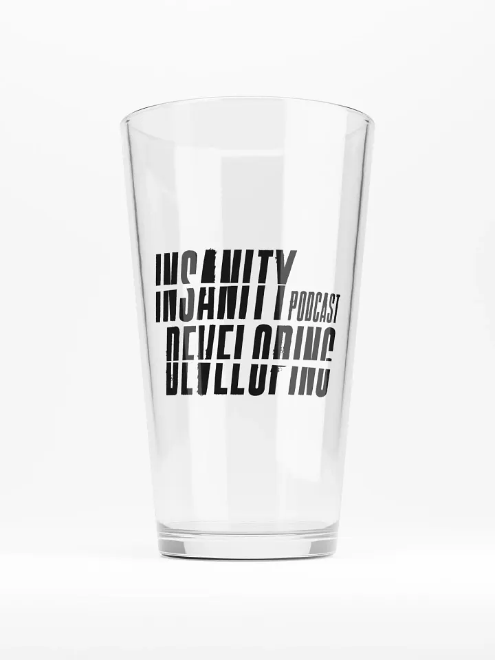 Shaker Pint Glass — Black Logo product image (2)