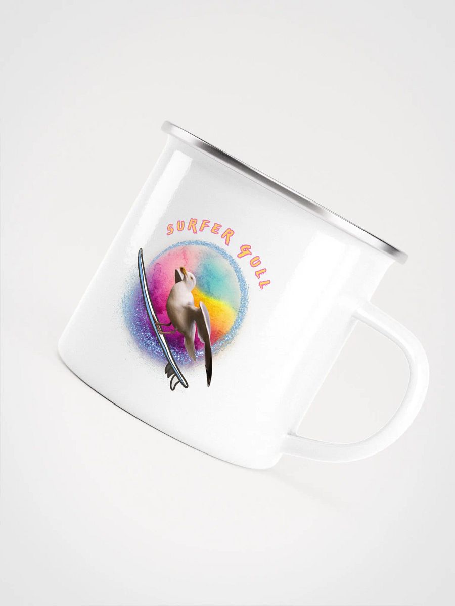 Soleil the Surfer Gull Enamel Mug product image (5)