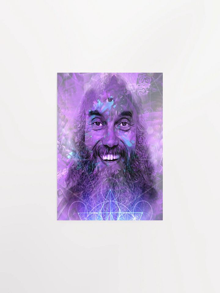 Purple Portal: Visionary Psychedelic Aura and Sacred Geometry Fine Art Print product image (2)