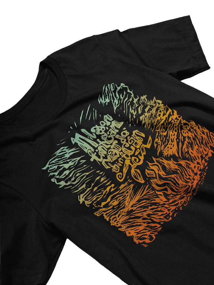 Níl aon tinteán mar do thinteán féin - Orange Blue - Bella+Canvas Supersoft T-Shirt (Front Patch) product image (2)