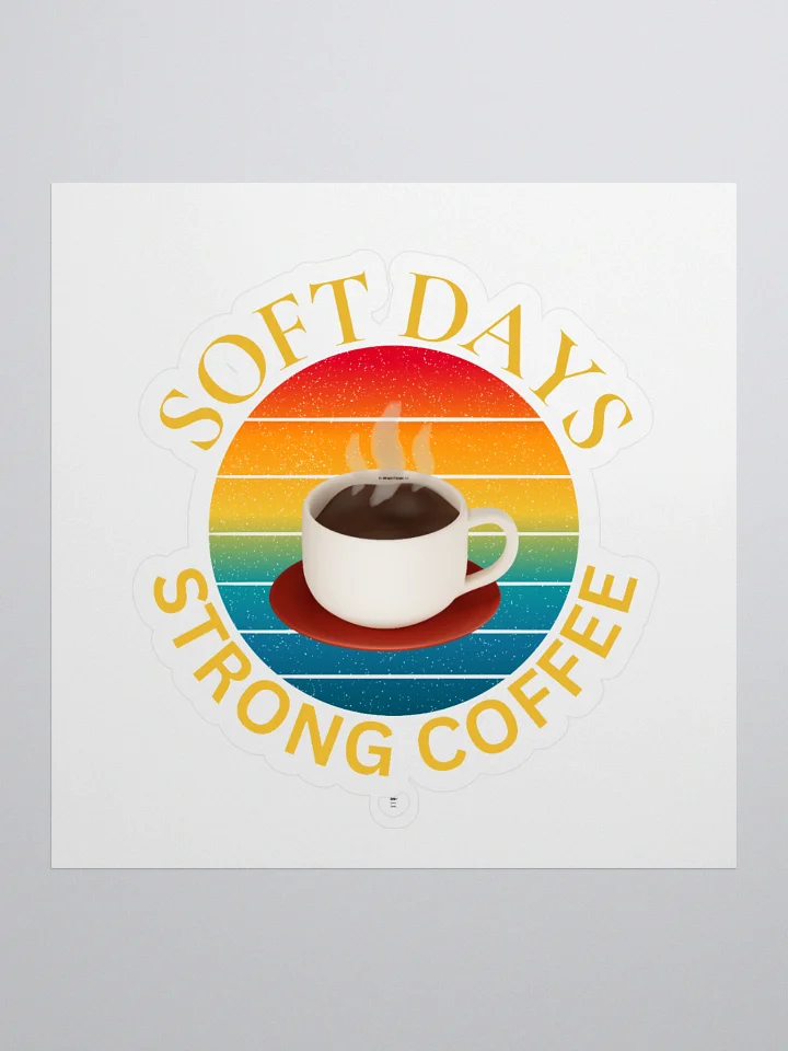 Soft Days & Strong Coffee Sticker Set product image (1)