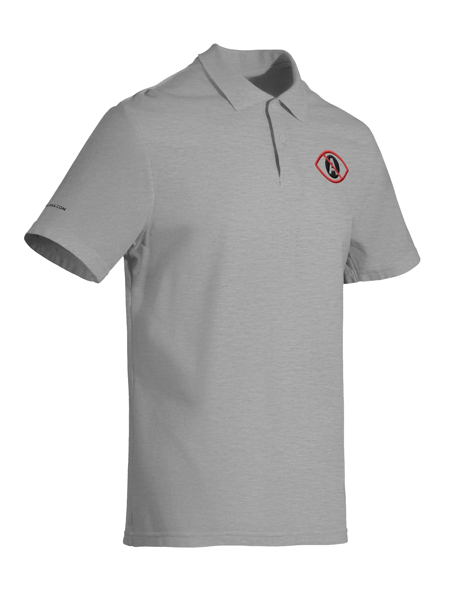 No A Eye™ Logo Embroidered Polo | Light Colors | AEYECONS™ AI Icons product image (2)