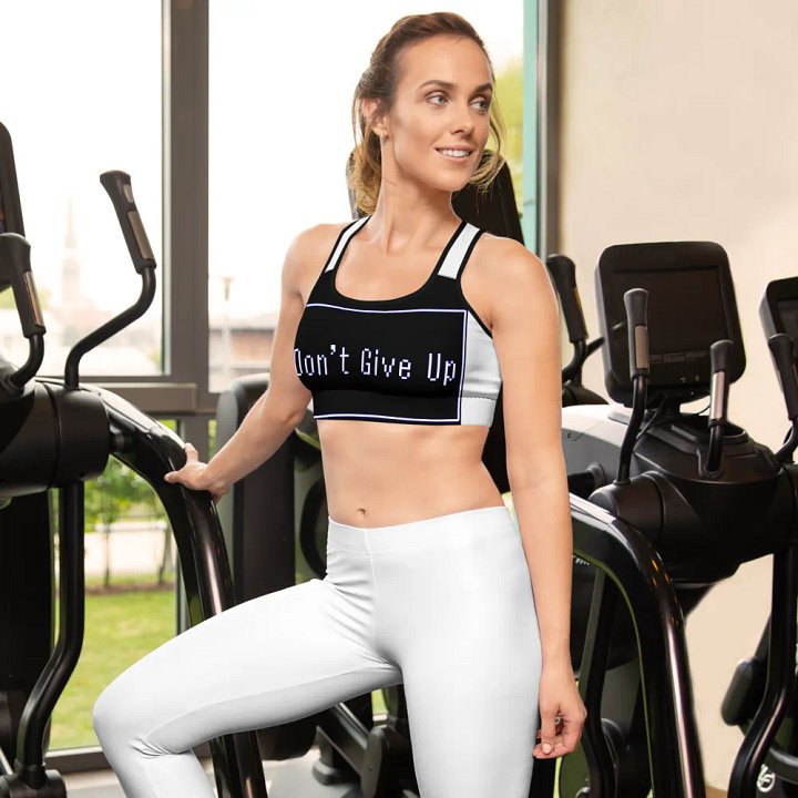 Don't Give Up - All-Over Print Padded Sports Bra product image (3)