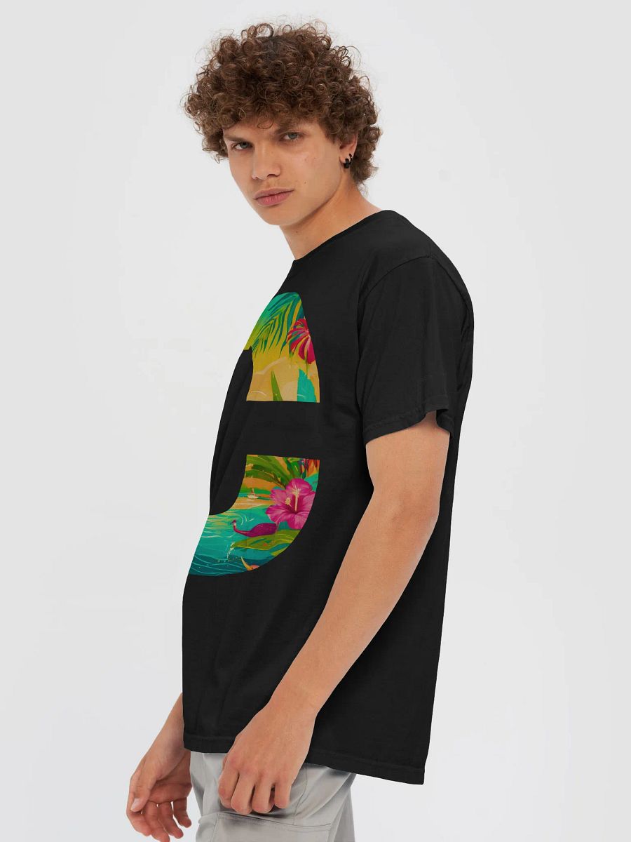 Tropical Sunset Paradise T-Shirt (Letter-C) product image (8)