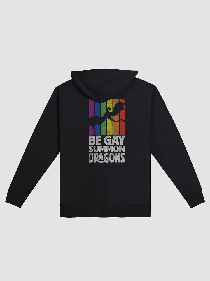 Be Gay. Summon Dragons. Pride Unisex Zip-Up Hoodie product image (5)
