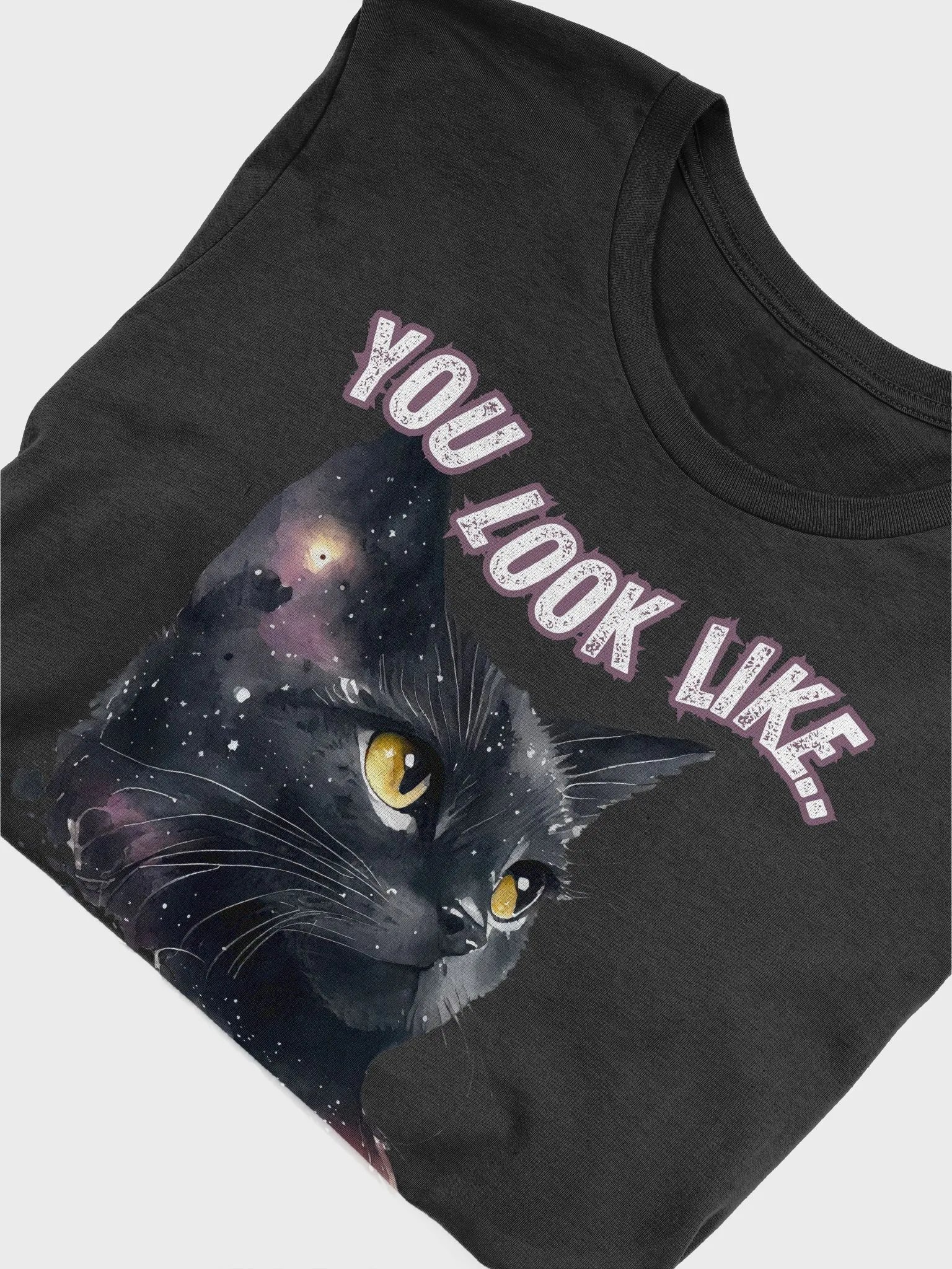 Starry Night Cat Cosmic T-Shirt product image (5)