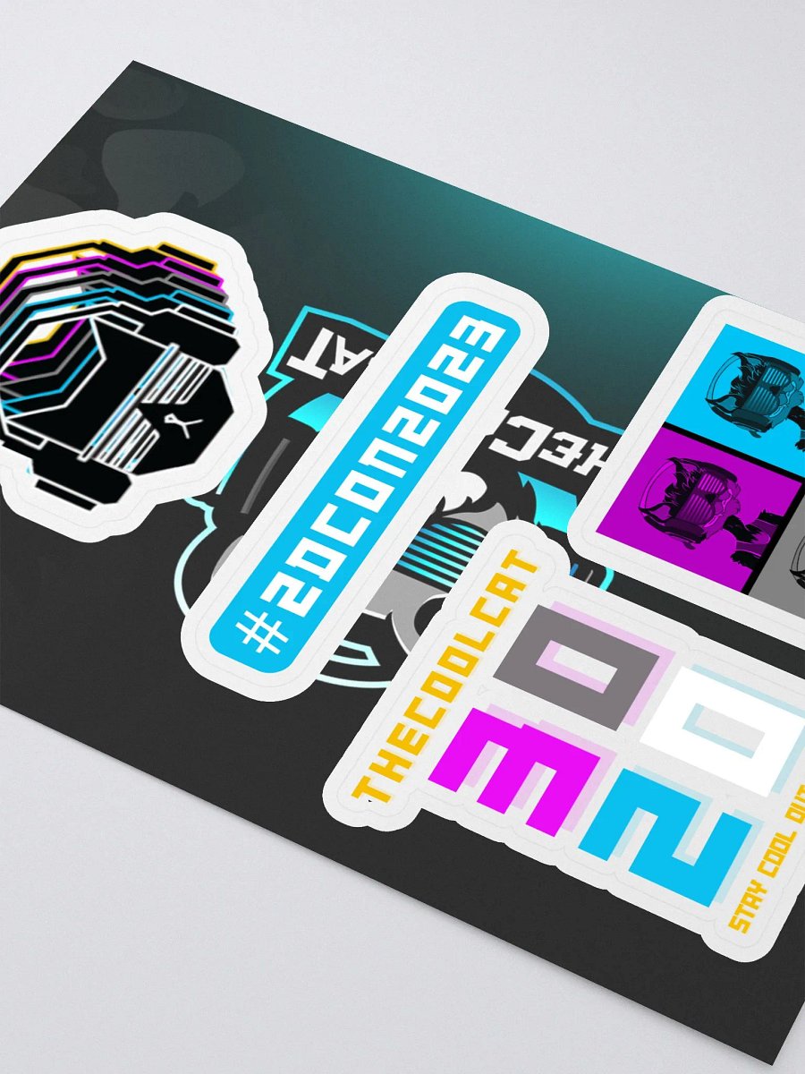 TheCoolCat3020 2D Con Sticker Sheet! product image (3)