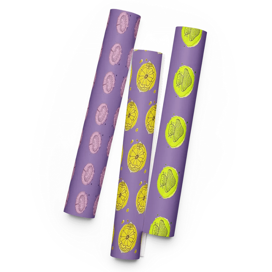 Flower Polka Dots Wrapping: Set of 3 Sheets product image (5)