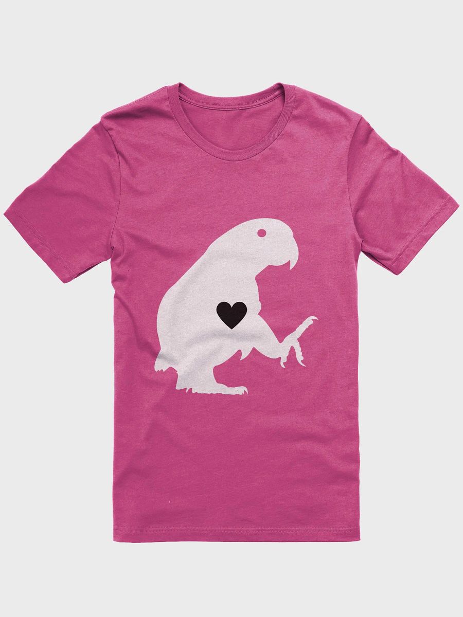African grey parrot silhouette with heart T-Shirt product image (1)