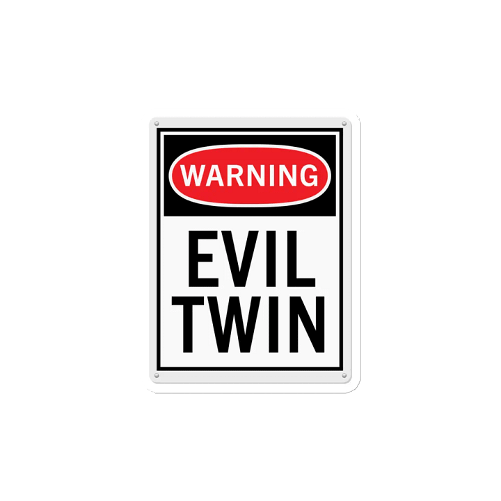 Warning: Evil Twin Die-Cut Magnets product image (2)