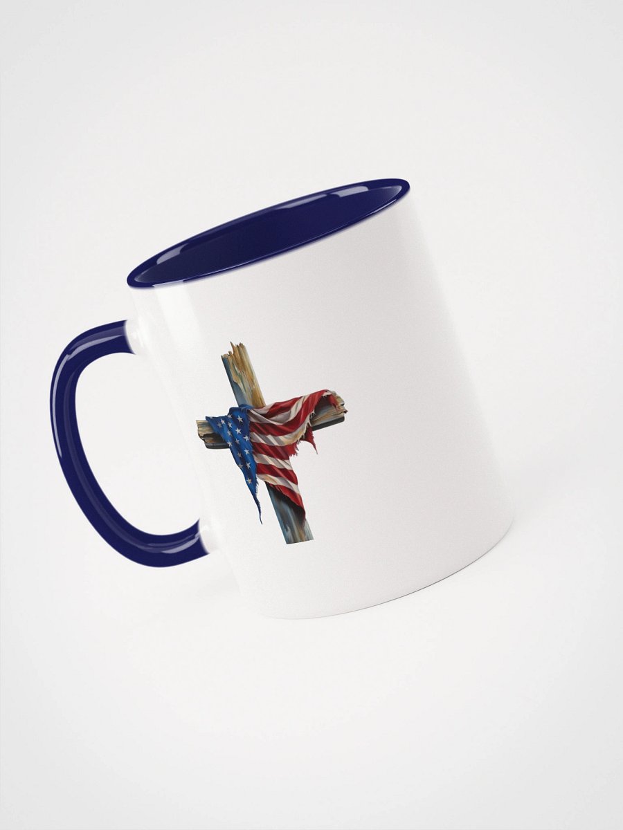 American Flag Cross Coffee Mug – Patriotic Faith Drinkware product image (22)