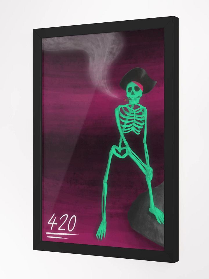 THE AWESOME SKELETON PAINTING [FRAMED] product image (2)