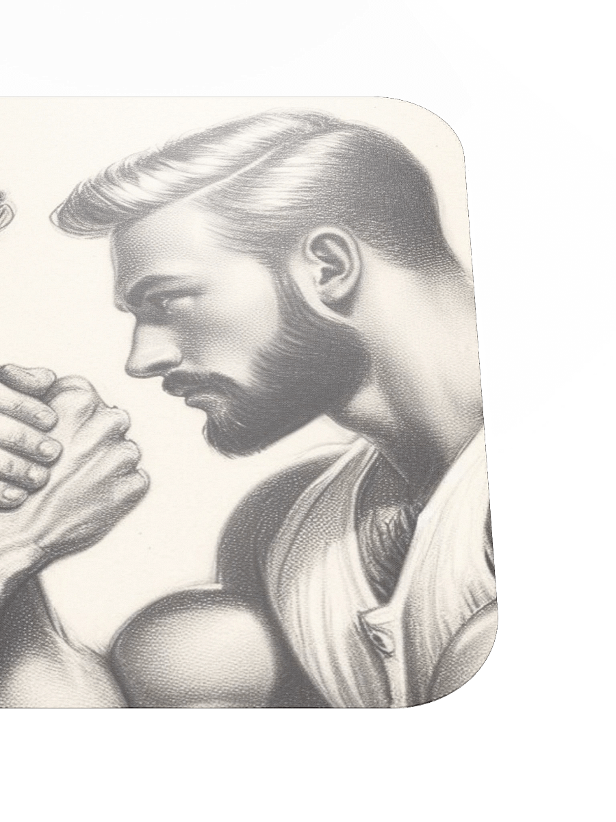Up Close and Personal: Sailors – Tom of Finland Tribute Gay Pride Graphic Design Mouse Mat product image (5)