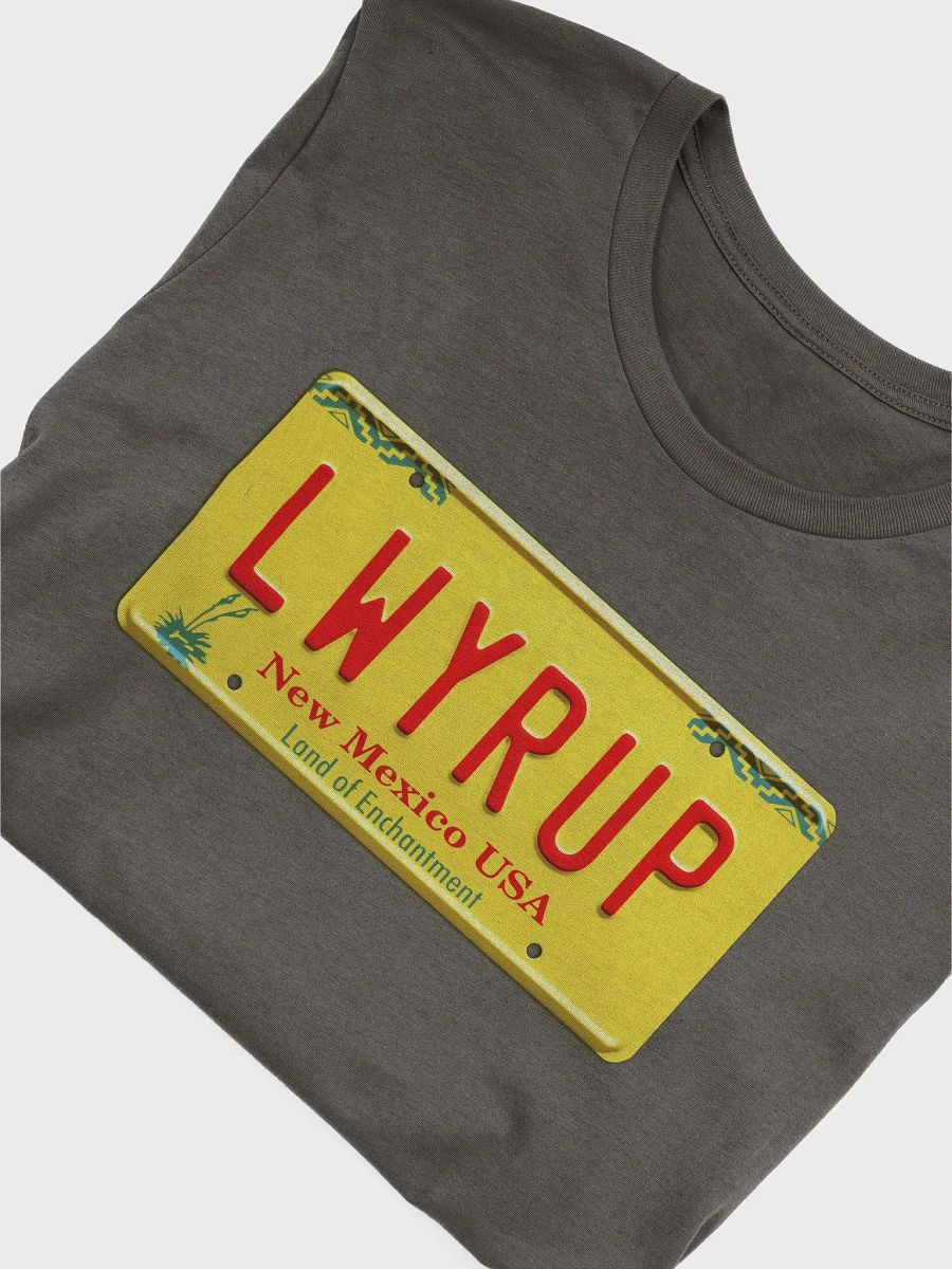 LWYRUP License Plate Supersoft T-Shirt product image (4)