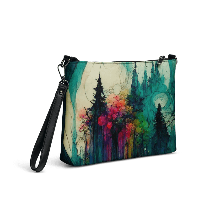premium faux leather Dreamland Forest Crossbody Bag product image (5)