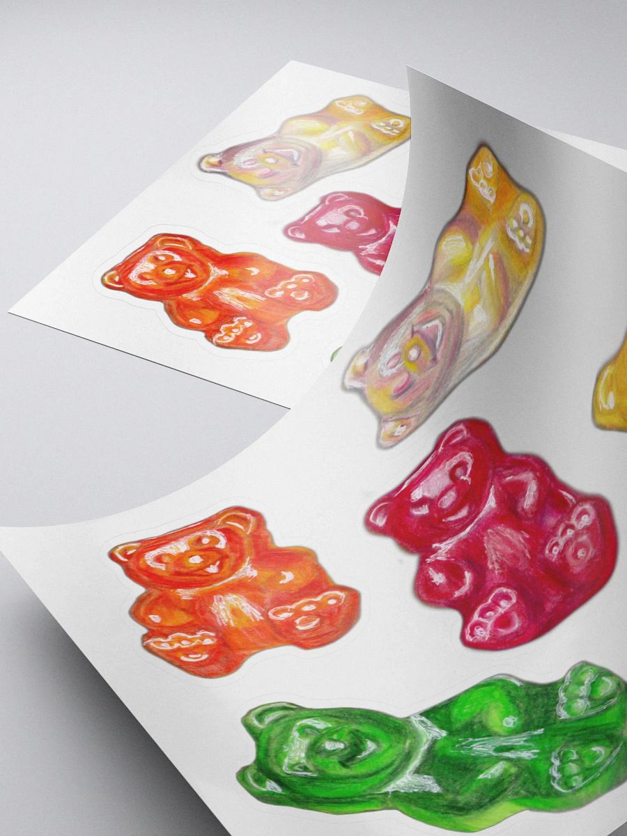Gummy Bears - 5 mini Stickers product image (4)