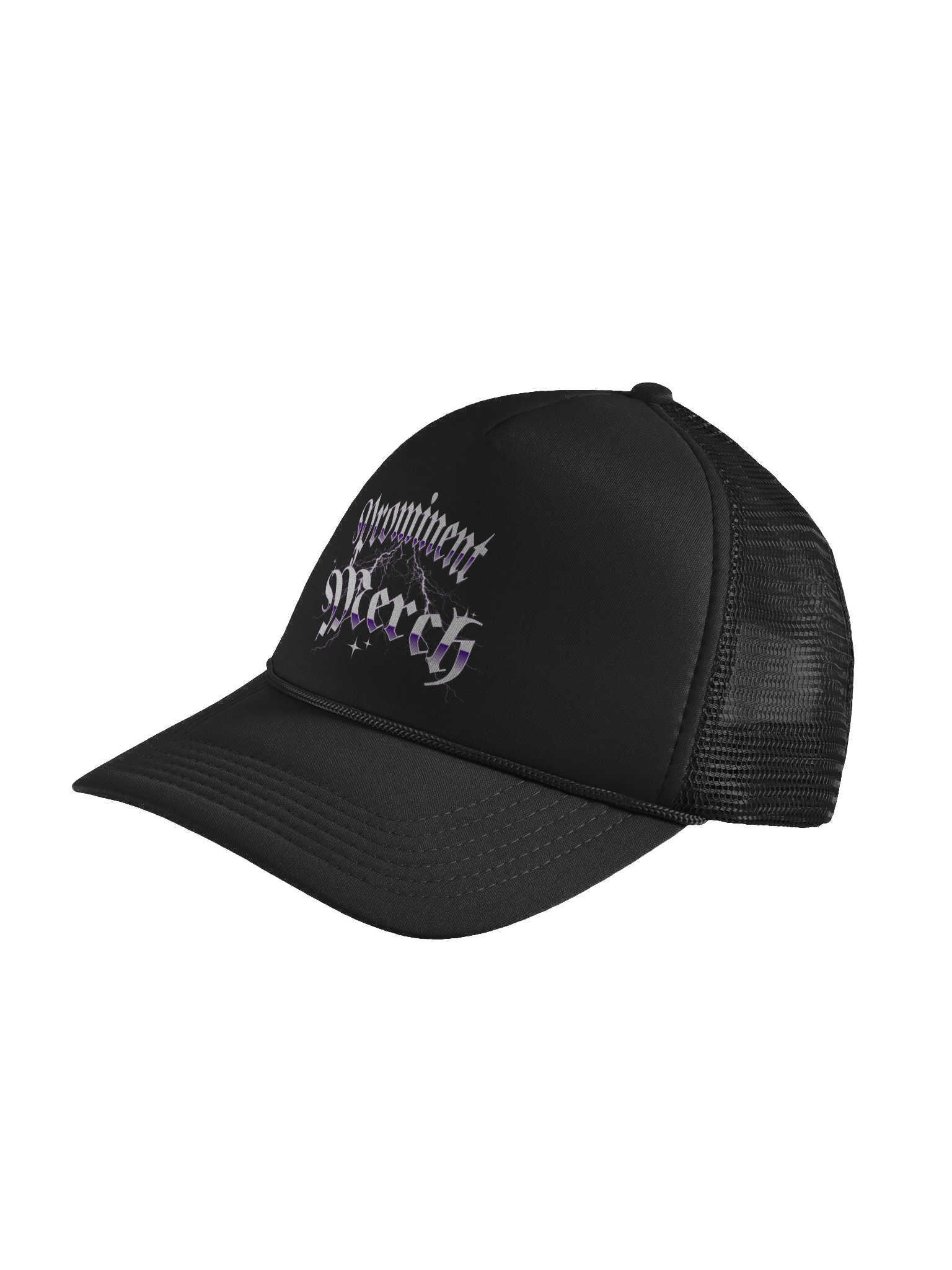 Black Prominent Merch Trucker Hat product image (4)