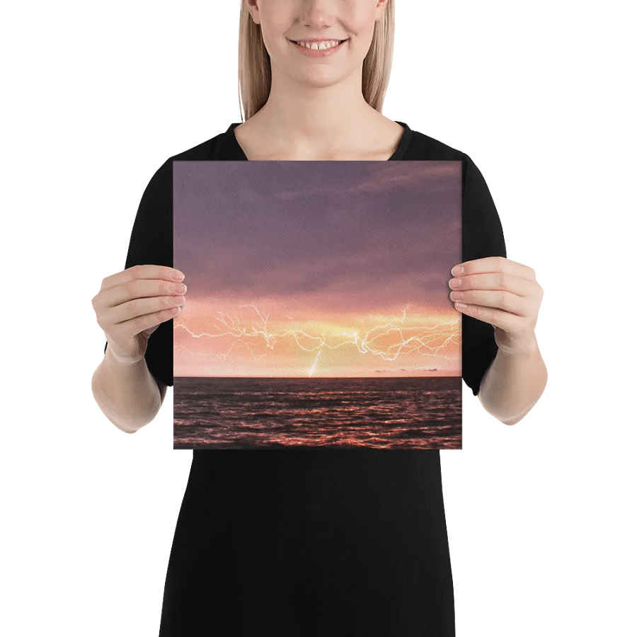 Ocean Lightning Canvas product image (2)