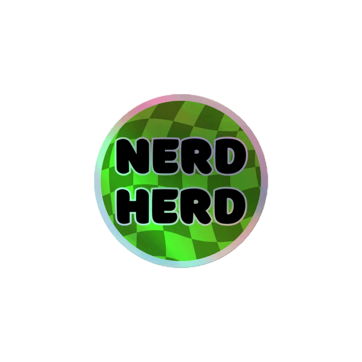 Holo Nerd Herd sticker product image (1)