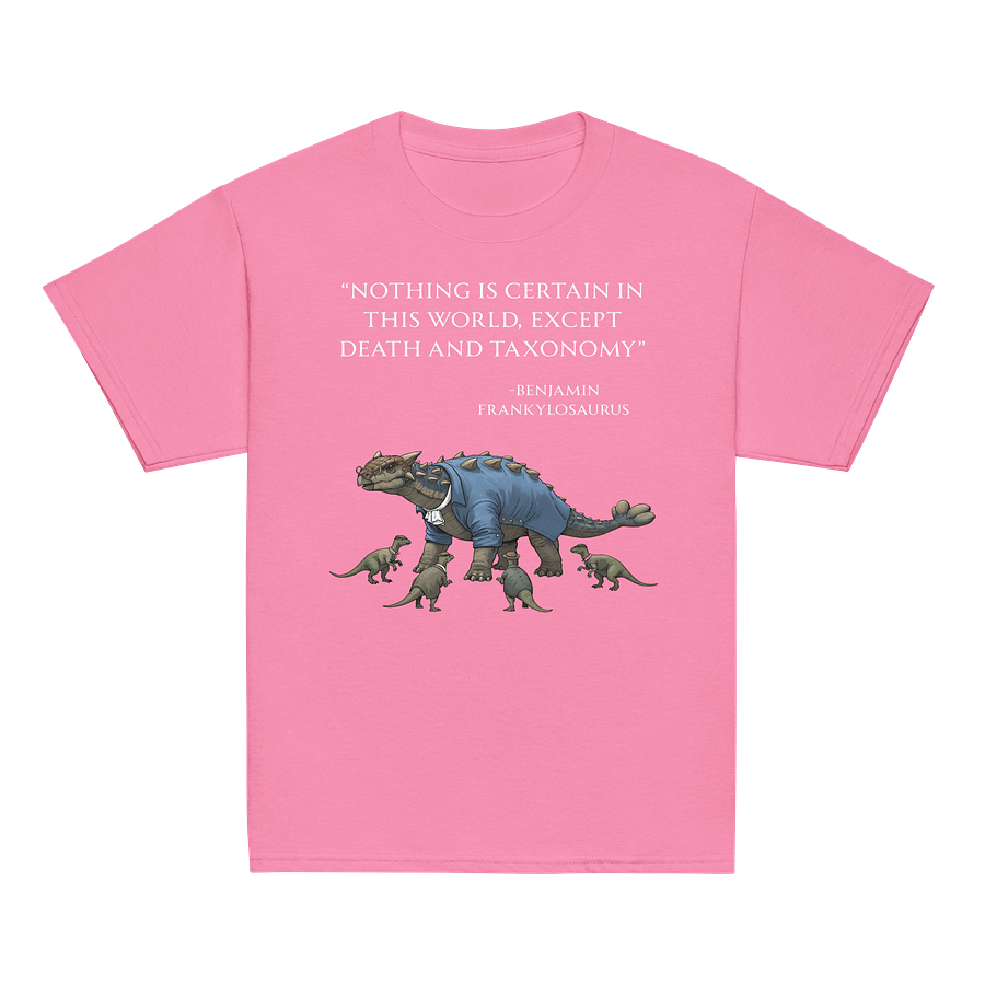 Benjamin Frankylosaurus - Death and Taxonomy Funny Historical Dino Shirt product image (17)