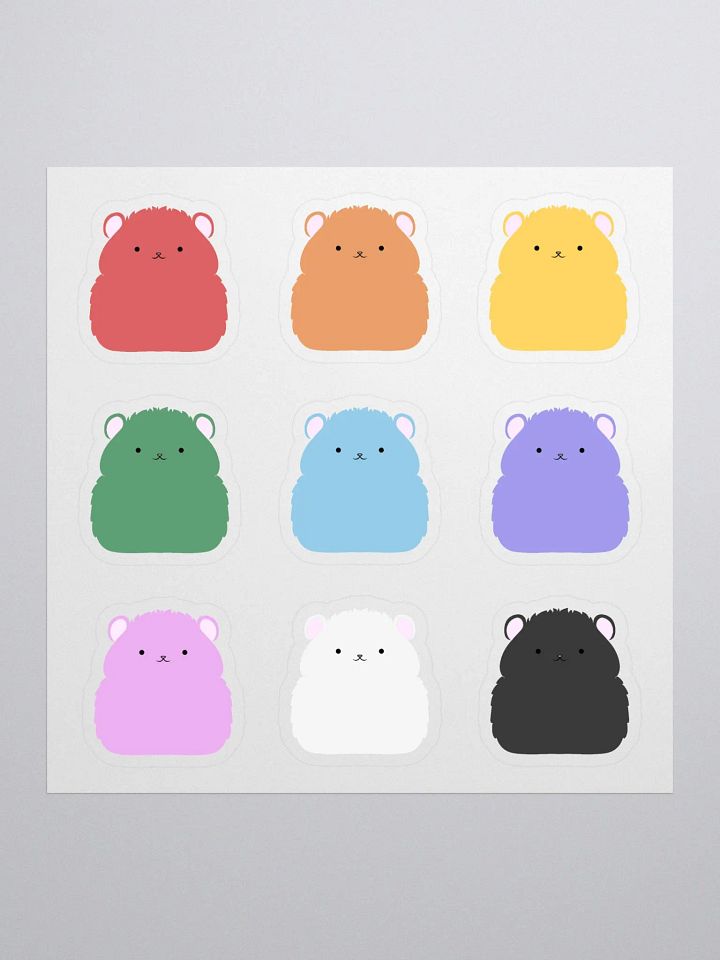 Rainbow Hamsters Sticker Sheet product image (1)