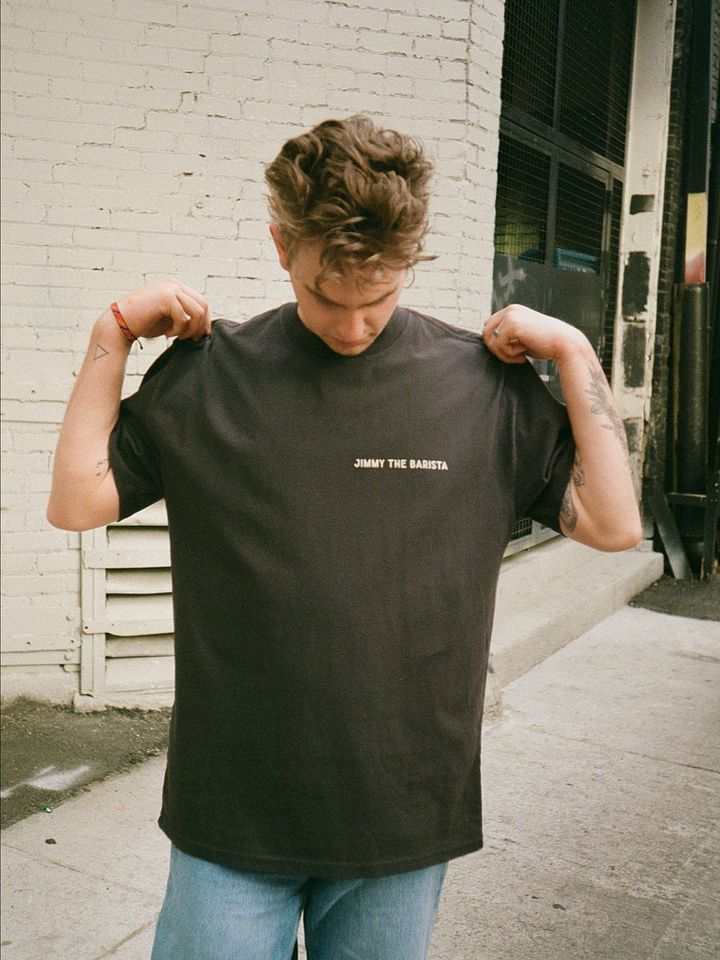 OKLOVEUBYE TEE (BLACK + YELLOW) product image (1)
