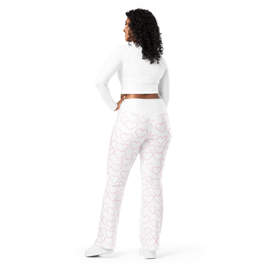 Heart Pattern Flare Pants product image (3)