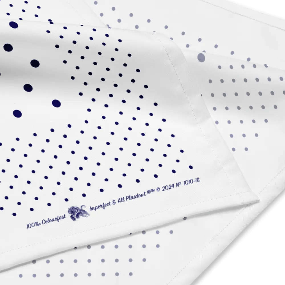 White & Navy Polka Dot Bandana product image (4)