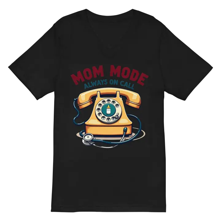 Mom Mode On Call Vintage v-neck Tee product image (3)