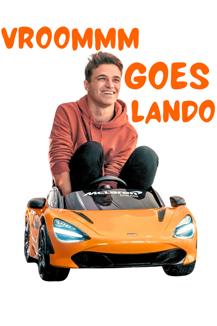 Lando Norris free digital sticker for WhatsApp and Instagram. product image (1)