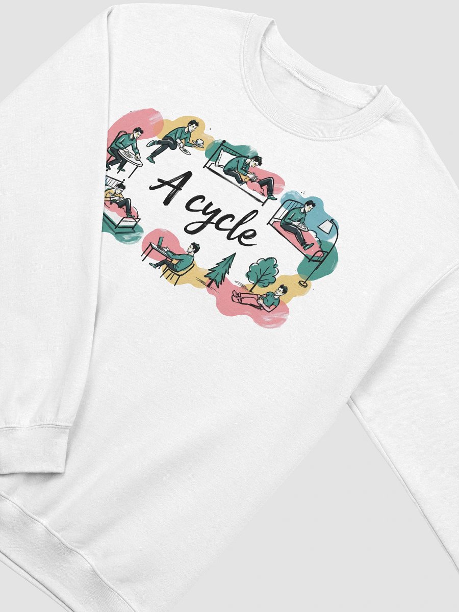 Cozy Daily Rhythms Poster | A Cycle Illustration Sweatshirt product image (16)