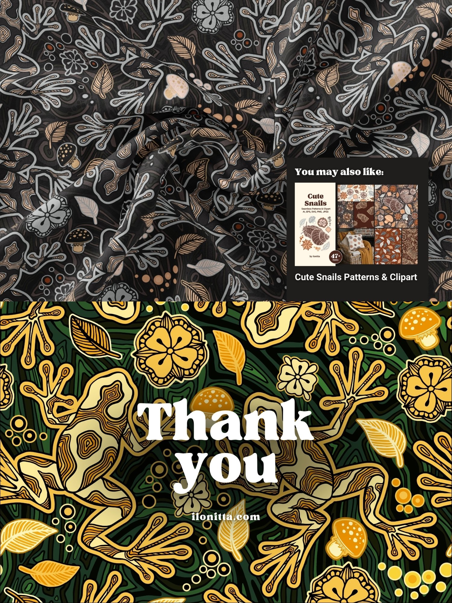 Magic Frogs Line Art Patterns product image (8)