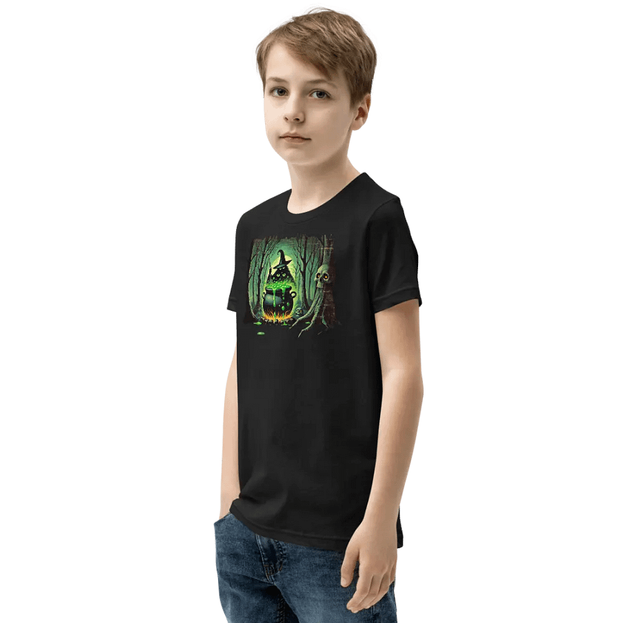 Cauldron Monster Stirring Witch's Brew Youth T-Shirt product image (5)
