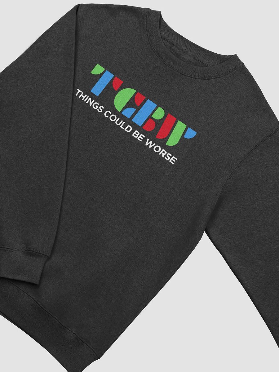 TCBW Color Logo Black Crewneck Sweater product image (3)