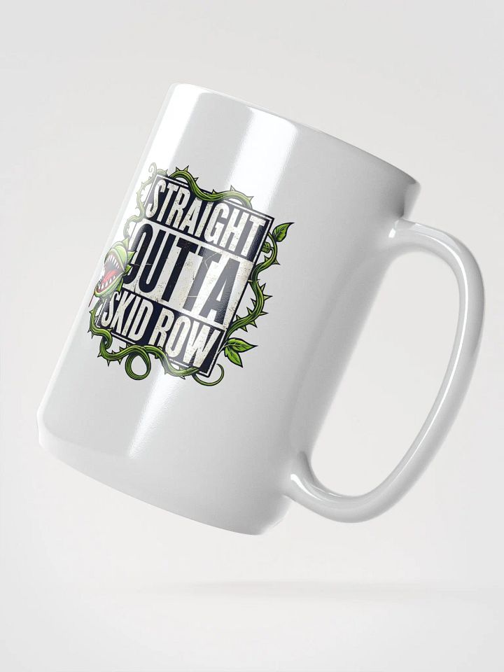 Straight Outta Skid Row Little Shop of Horrors Mug – White Glossy Broadway Coffee Cup product image (2)
