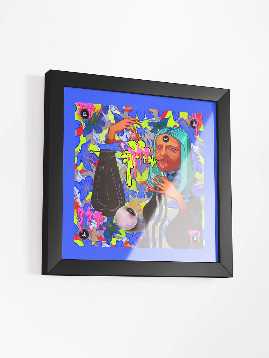 Pumpkin Witch Square Framed Matte Print product image (42)