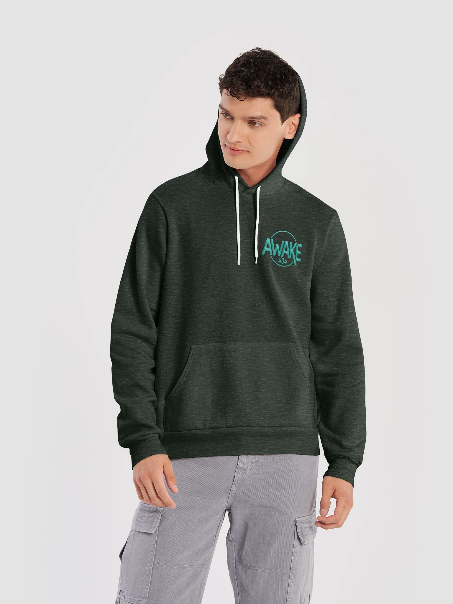 AWAKE 404 Teal Logo Hoodie product image (11)