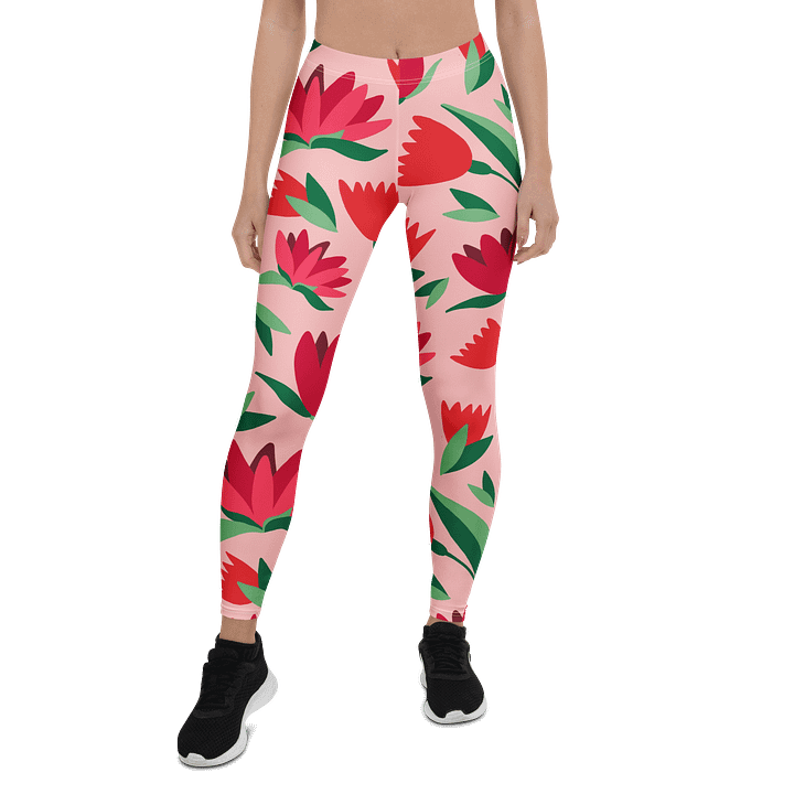 Cosmic Rose All-Over Print Leggings product image (1)